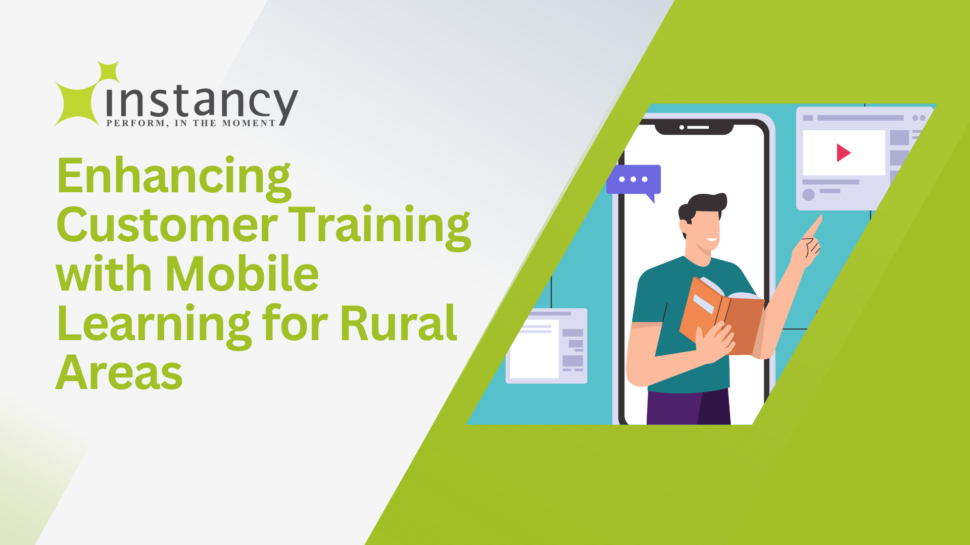 Customer training with mobile learning