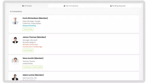 Search Members and Build Connections